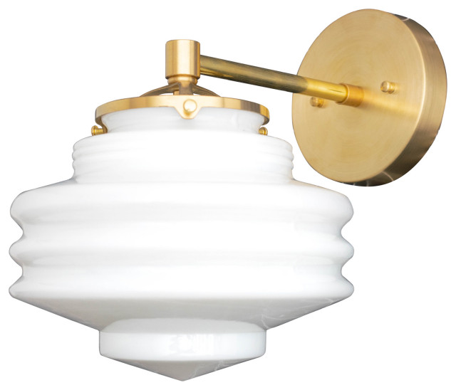 Art Deco Sconce, Bathroom Wall Decor, Model No. 1050 Transitional