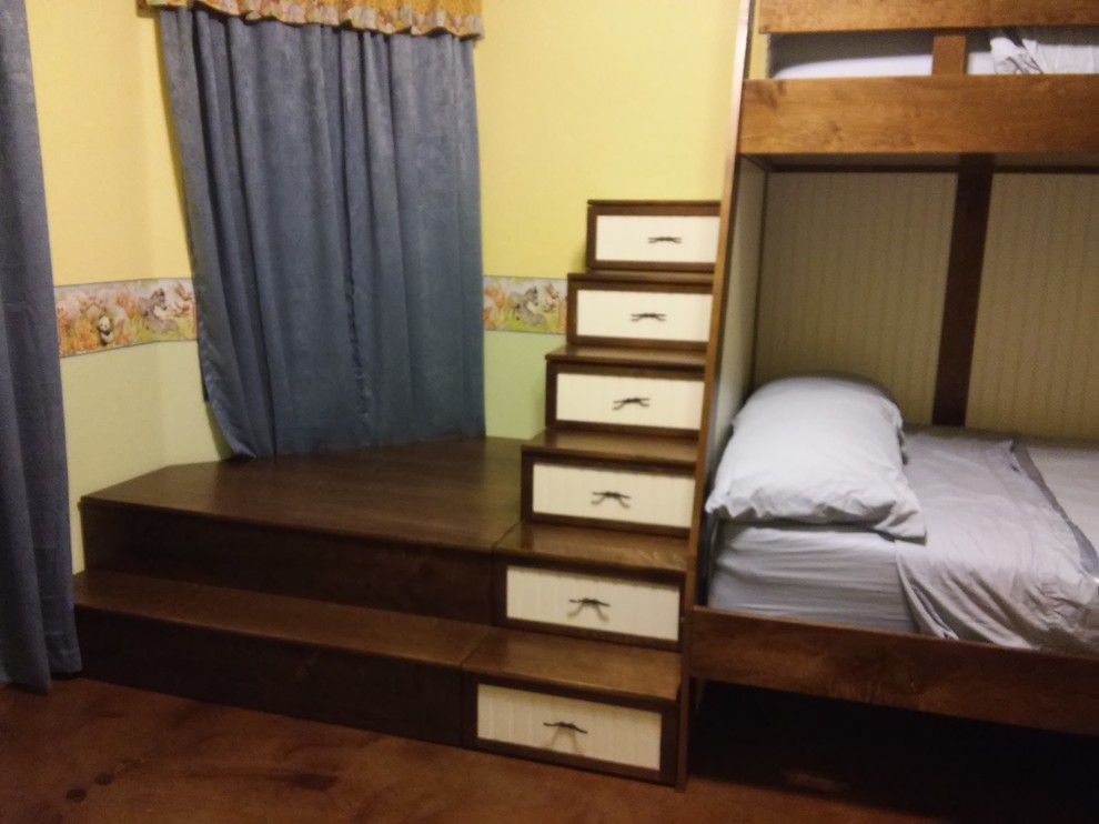 Custom Bunk Bed With Custom Built Ins