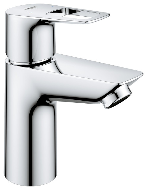 Grohe 23 085 1 BauLoop 1.2 GPM 1 Hole Bathroom Faucet - - Starlight Chrome