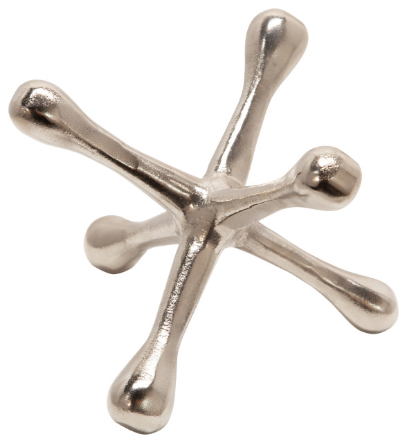 Black Metal Jacks Sculpture Midcentury Decorative Objects And