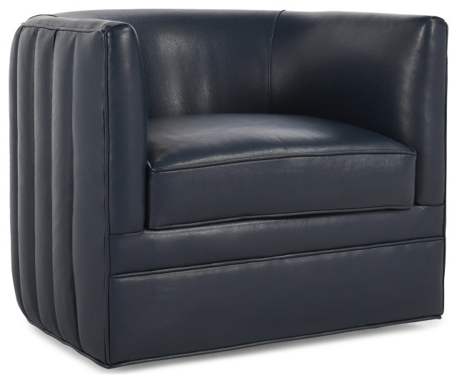 Menard Accent Chair Indigo by Kosas Home Transitional Armchairs And