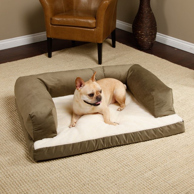 Beasleys Couch Dog Bed, Poly-Suede, Sage