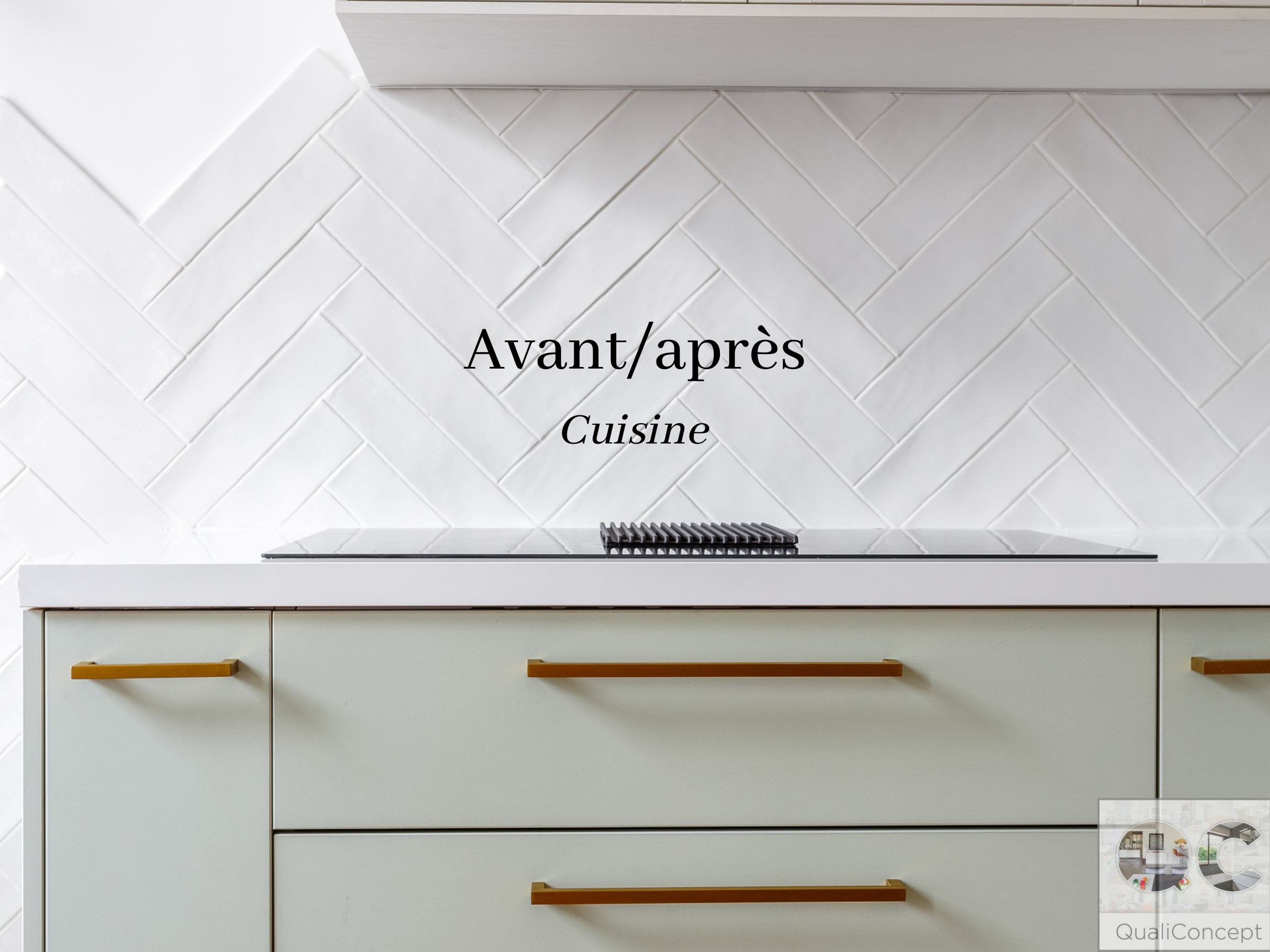 projet Boulogne : AVANT/APRÈS  Création d’une cuisine ouverte sur un salon.