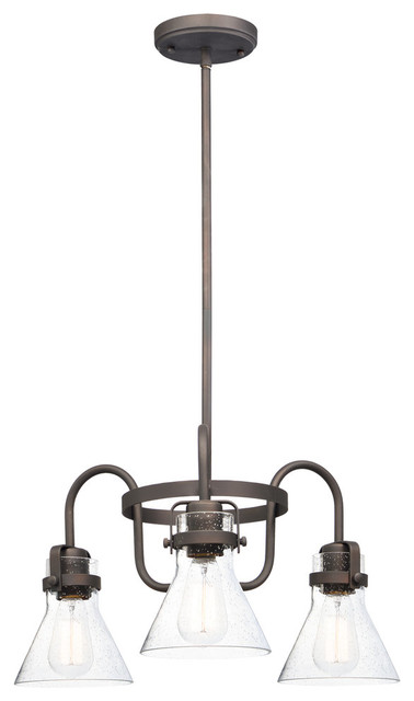 Maxim Lighting Seafarer 3 Light Chandelier Industrial Maxim Lighting Seafarer 3 Light Chandelier Oil Rubbed Bronze
