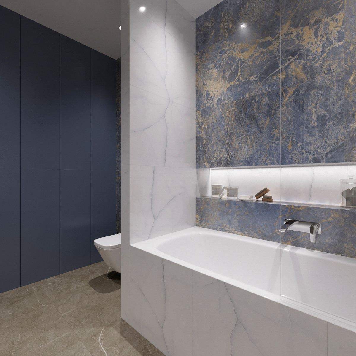 Ванная комната по фен-шую, частный дом 200 кв.м