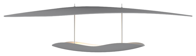 Infinity Reflections Wide Led Pendant Dove Gray