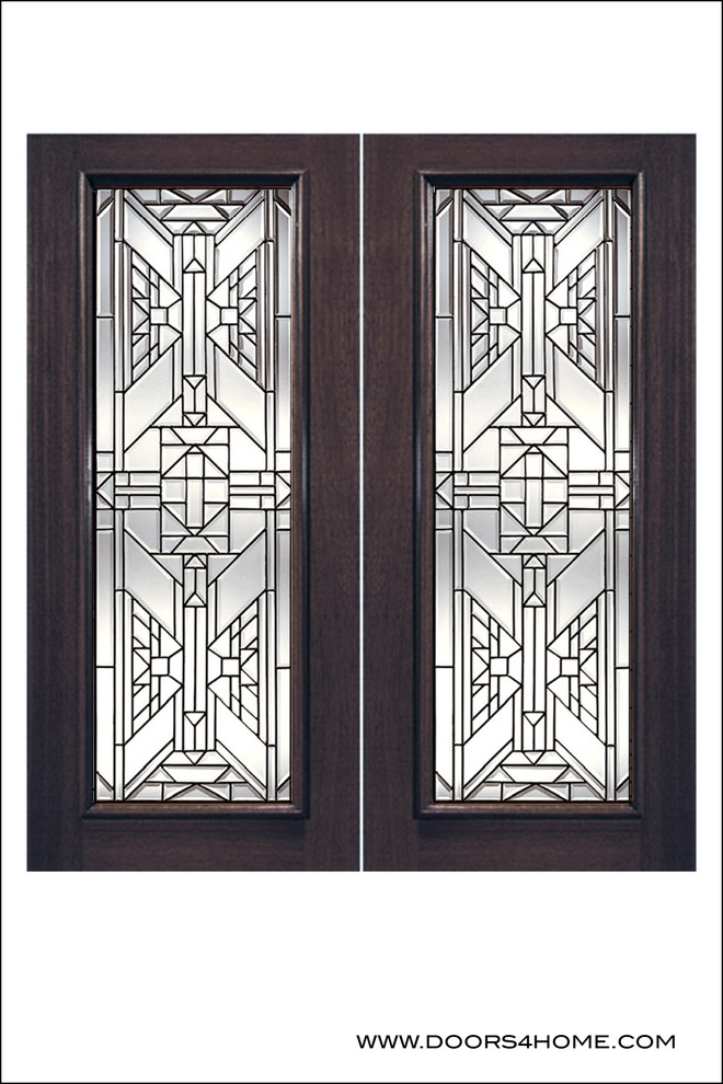 Exterior and Interior Beveled Glass Doors Model # 820