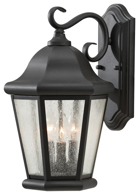 1-Light Outdoor Lantern, Black