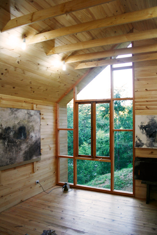 Современный дом с панорамным остеклением