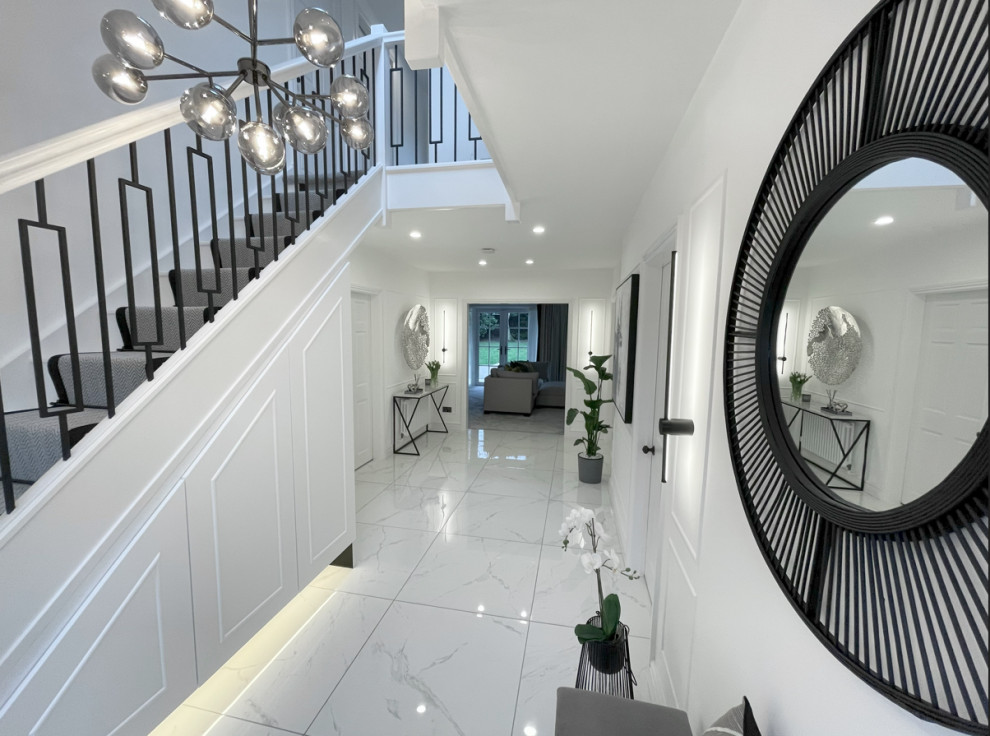 Black & White Luxury Hallway Entrance