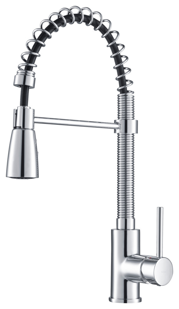 Kraus Commercial PullDown 1Handle Kitchen Faucet, 3Function