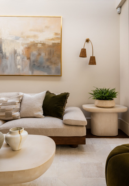 Highgate House sekelskiftes-vardagsrum