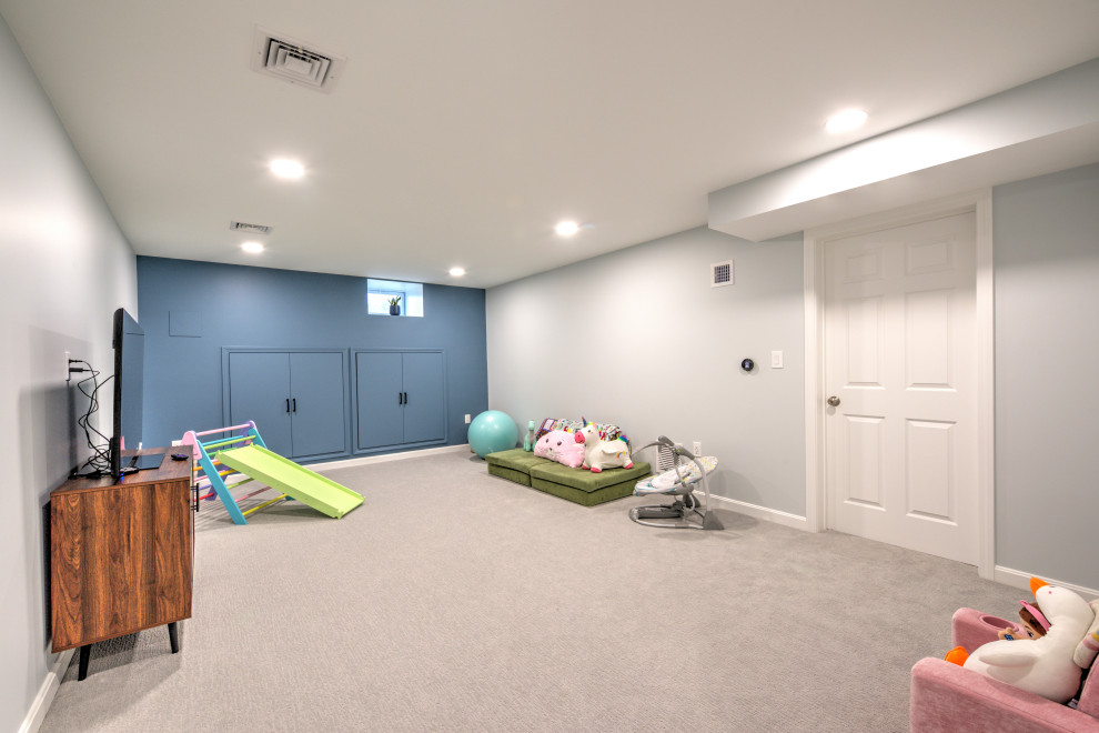 Basement Office and Kids Play Area