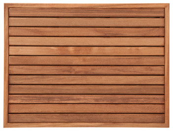 Teak Bath Mat With Narrow Frame Modern Bath Mats By Teakworks4u