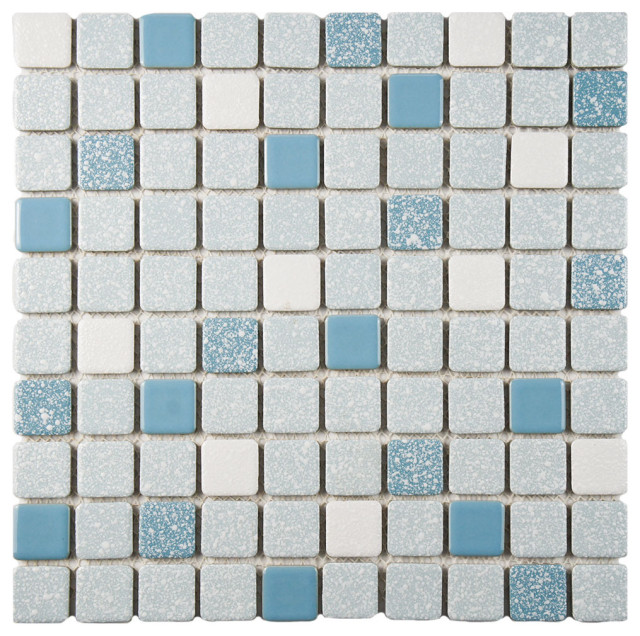 11.75"x11.75" Scholar Porcelain Mosaic Floor/Wall Tile Contemporary