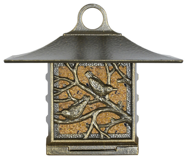 Nuthatch Suet Feeder French Bronze Contemporary Bird Feeders