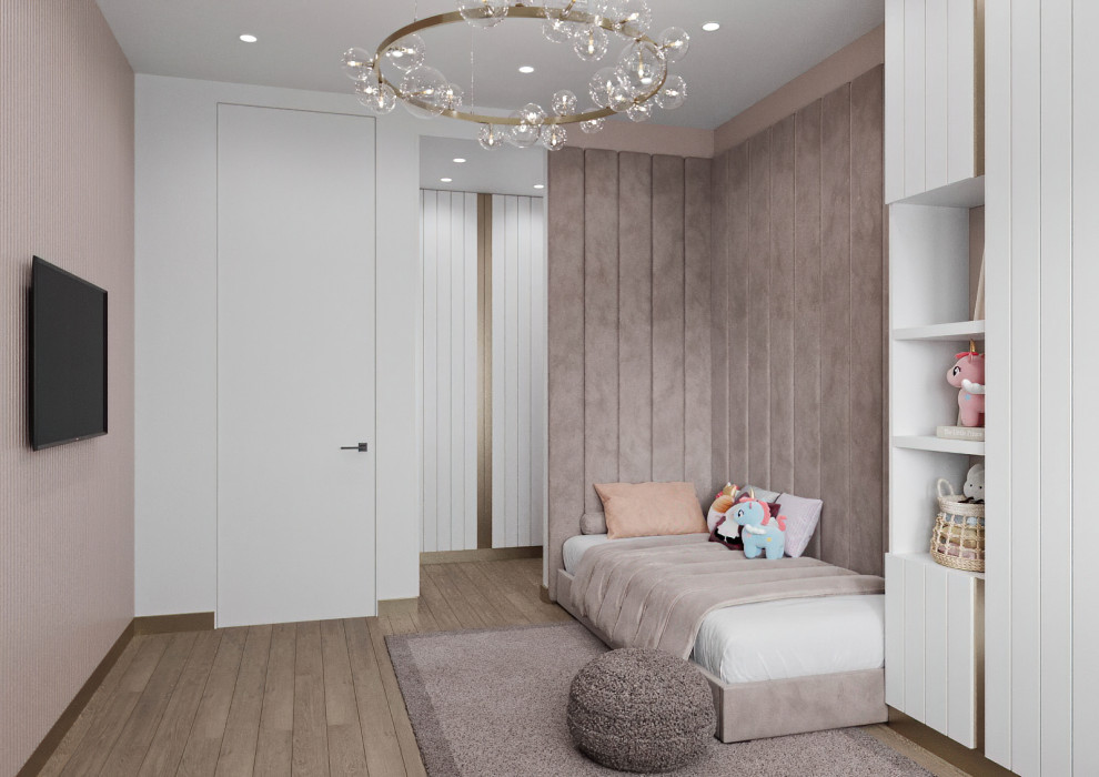 ДЕТСКАЯ ДЛЯ ДЕВОЧКИ В ПУДРОВЫХ ОТТЕНКАХ