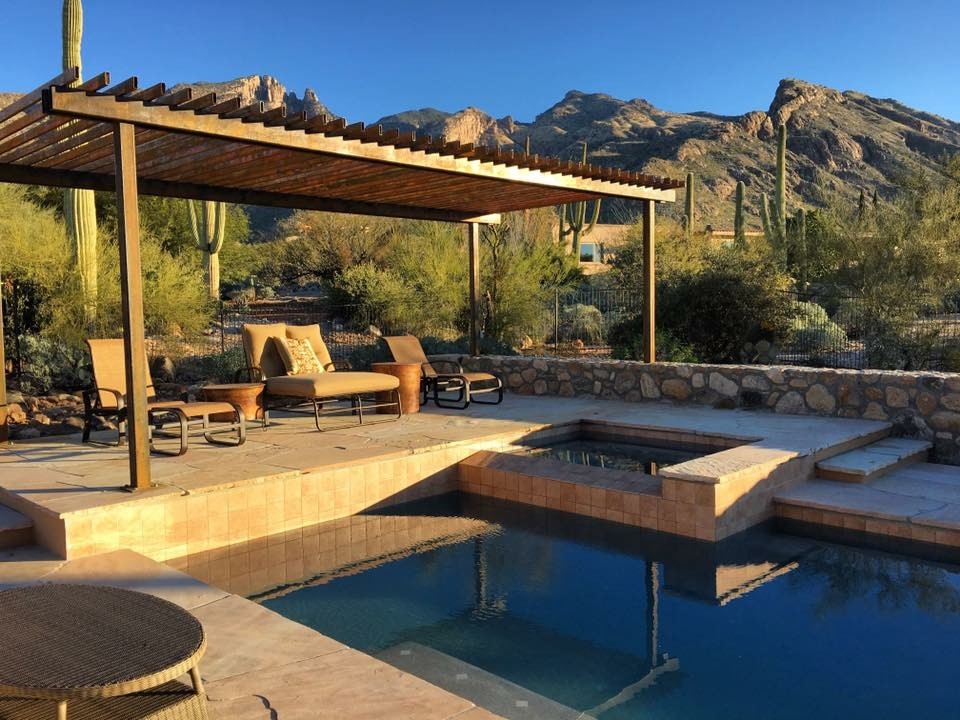 Example of a transitional pool design in Phoenix