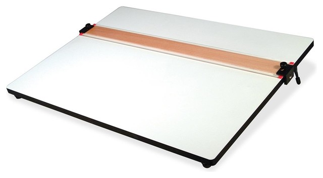 Helix Parallel Straight Edge Drawing Board Plastic White Helix Parallel Straight Edge Drawing Board Plastic White