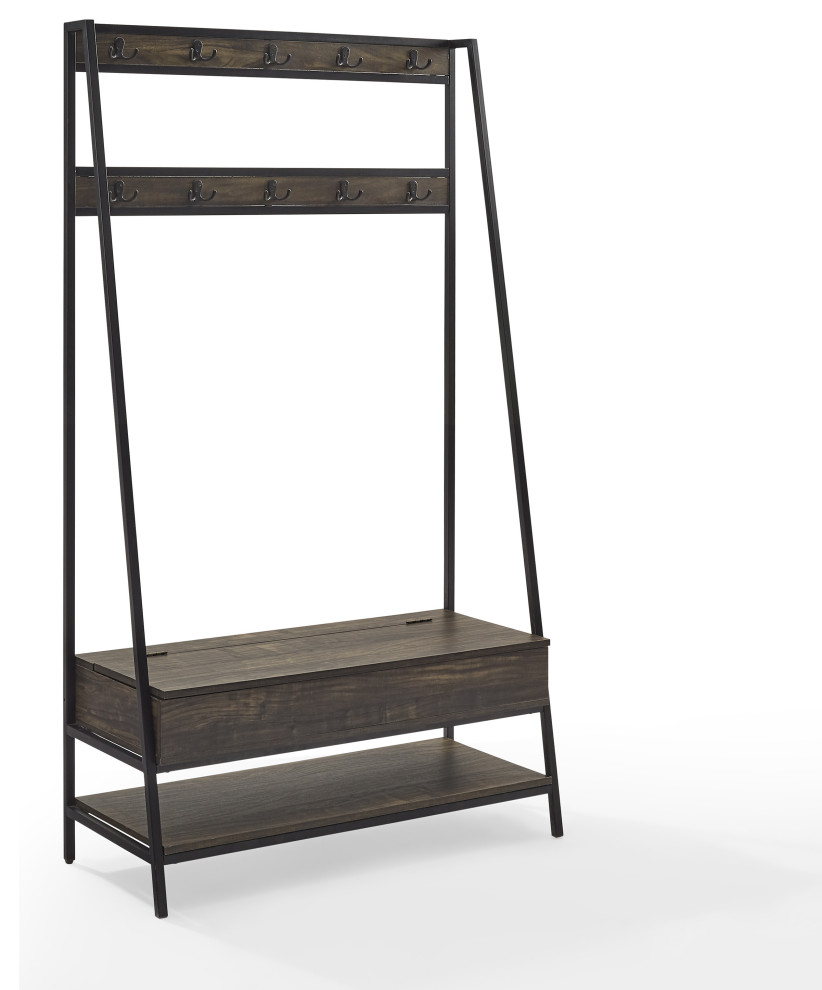 Jacobsen Hall Tree Industrial Hall Trees by Crosley Houzz