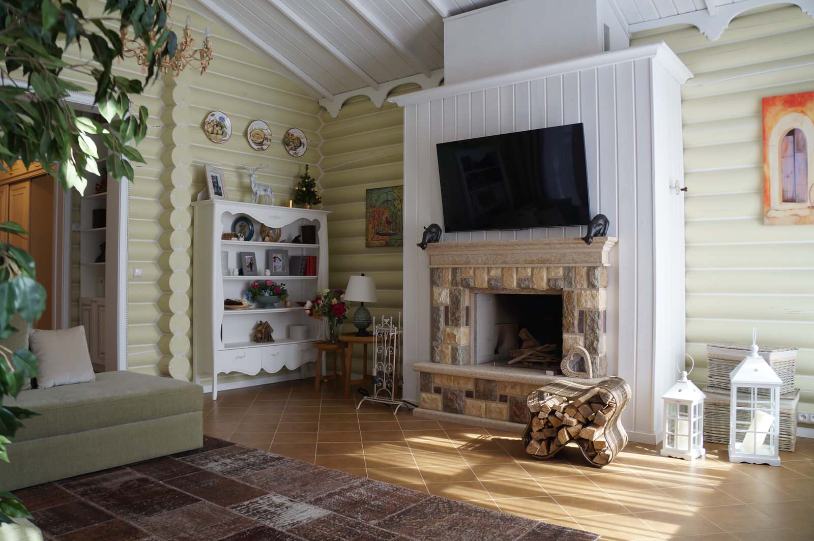 Нouse in a pine forest