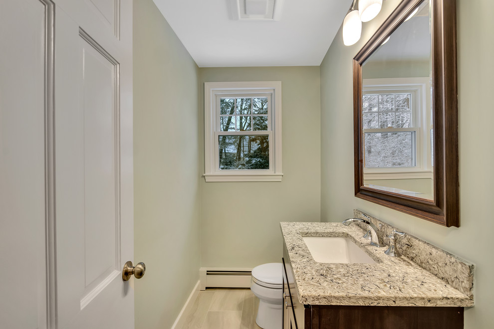 Transitional bathroom photo in Boston