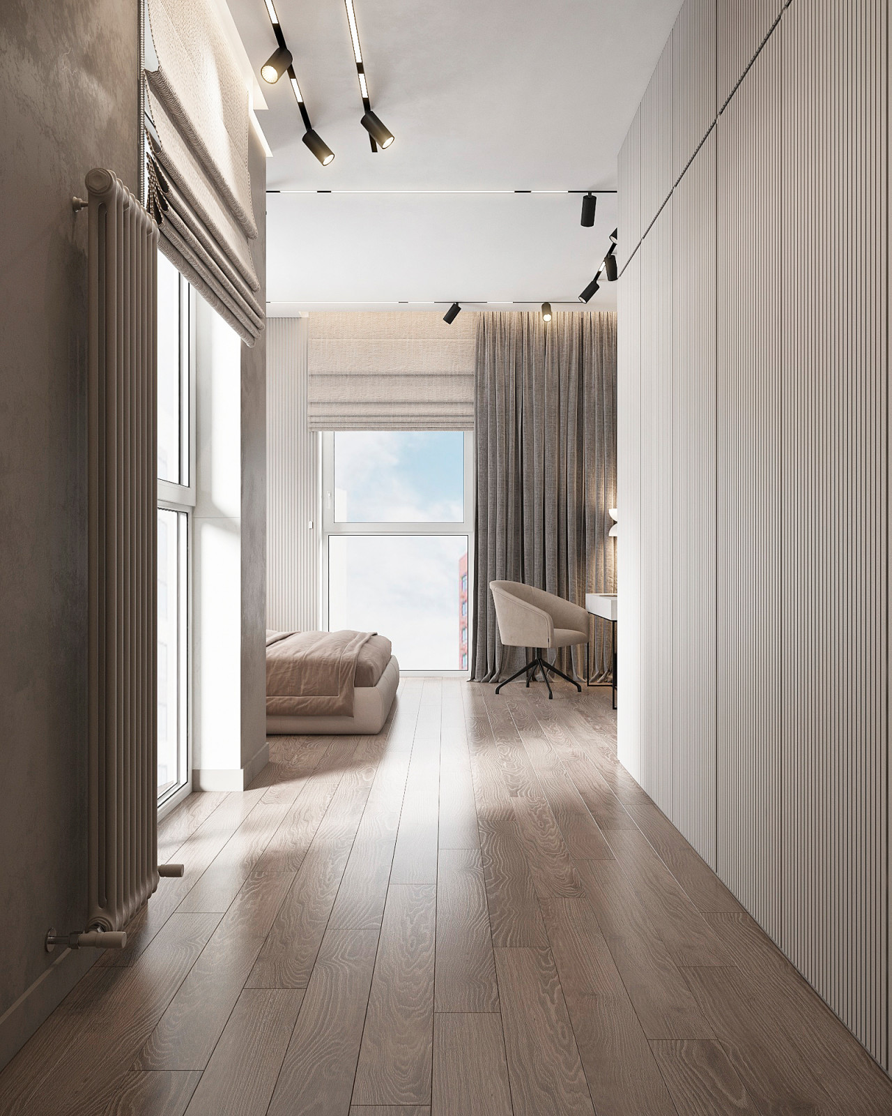 Квартира с вторым светом в современном стиле