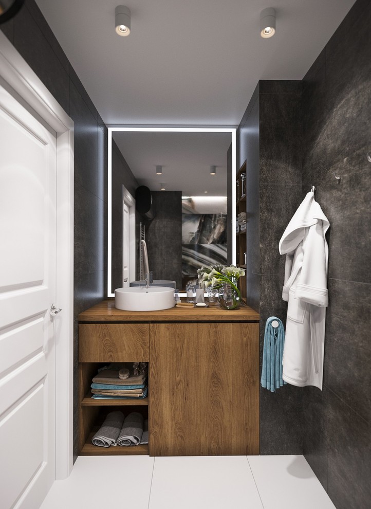 Проект 3-d визуализации санузла выполнен для студии "Твой дизайн"