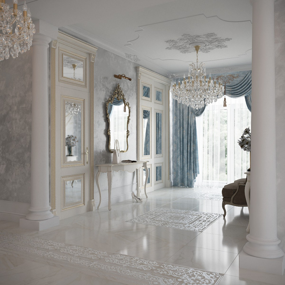 Дом в классическом стиле, посёлок Заостровье, Калининградская область