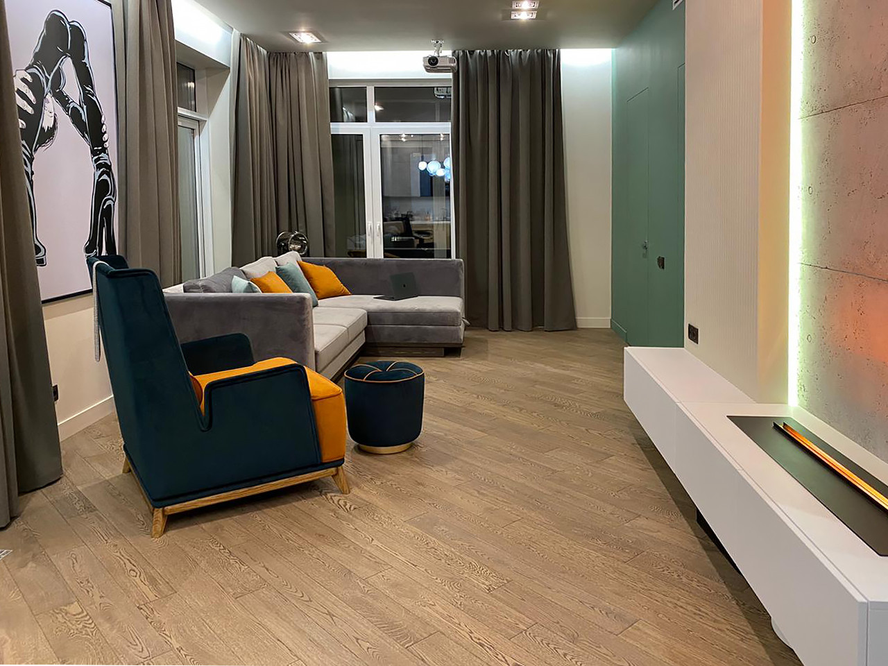 Интерьер с мужским характером. Фото