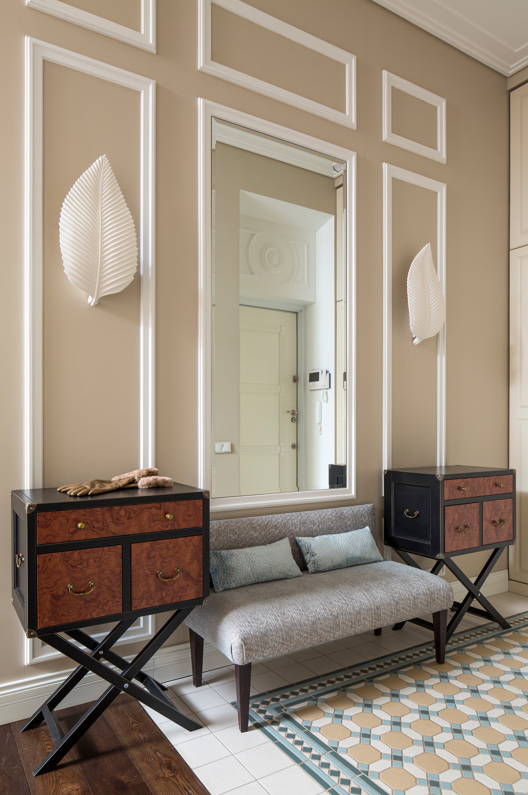 Современный интерьер в старинном доме, 145 кв.м.