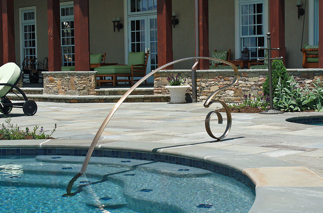 bathroom decorative handrails by Chicago Pool   Mueller Traditional   Rails