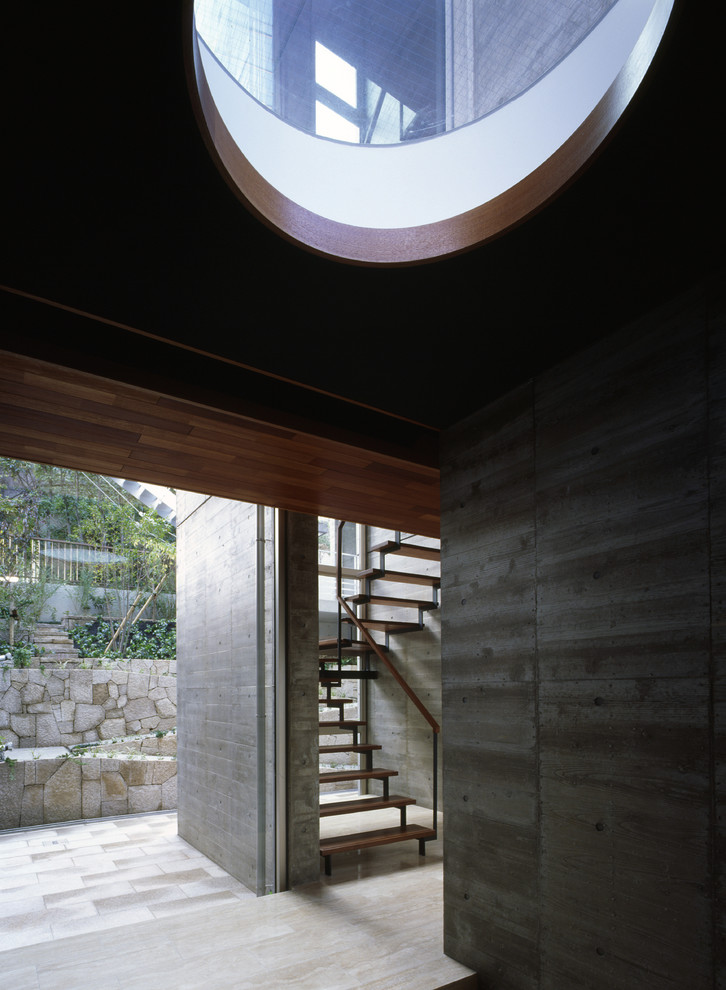 Design ideas for a contemporary home in Kobe.