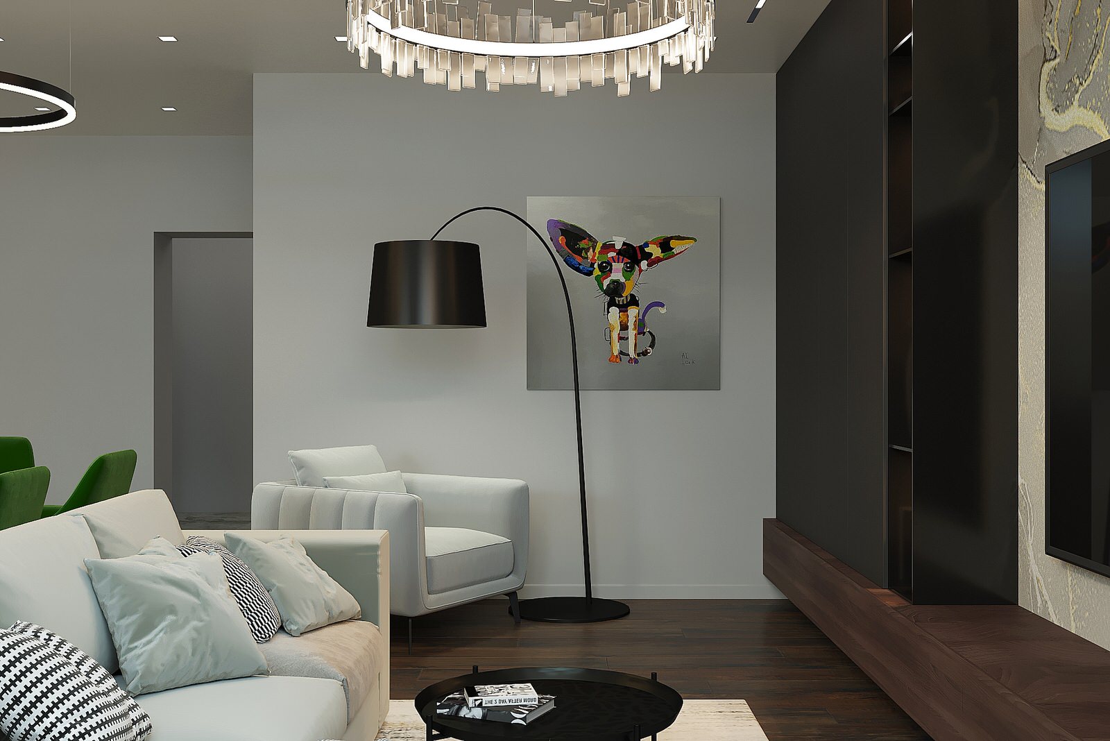 Двухуровневая квартира для молодой семьи