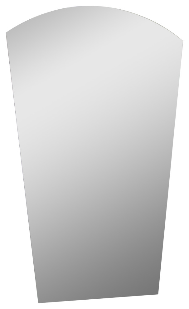 Paris Mini 22 in. W x 28 in. H Arch Polished Frameless Bathroom Vanity