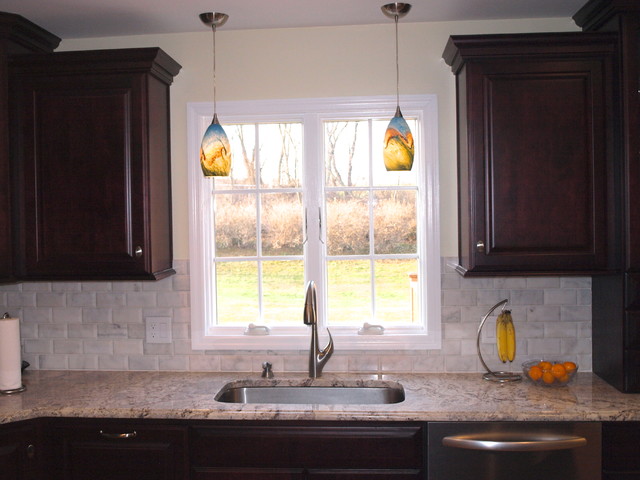 double pendant over kitchen sink
