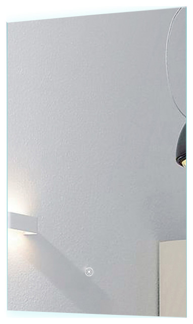 Aurora Backlit Dimmable LED Mirror with Automatic Defogger, 24"x36"