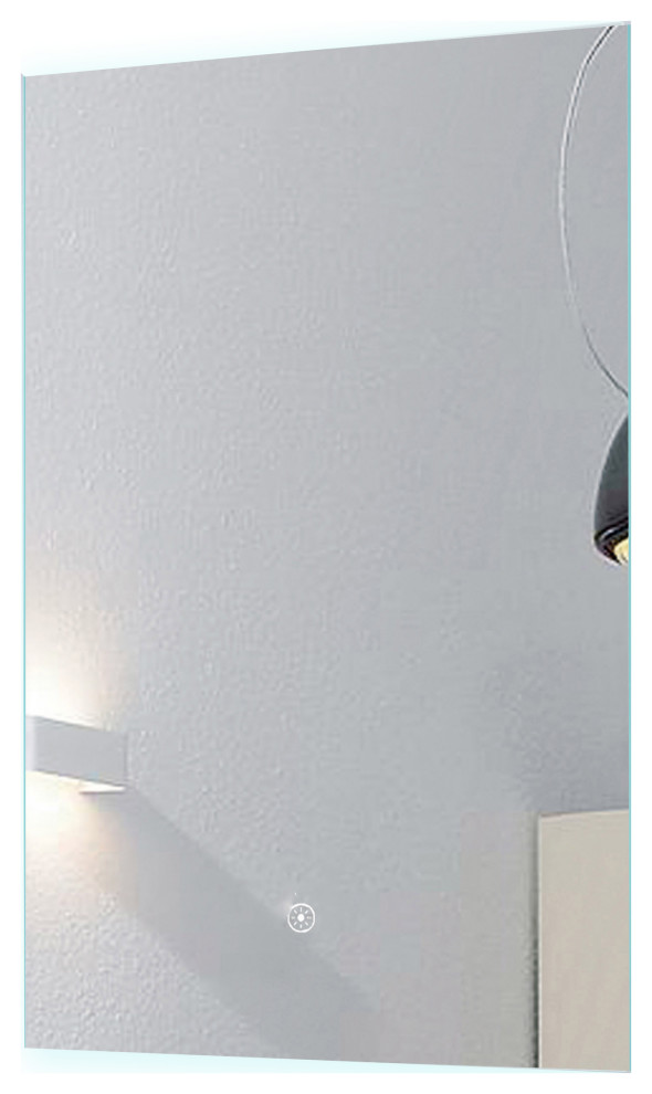 Aurora Backlit Dimmable LED Mirror with Automatic Defogger, 24"x36"