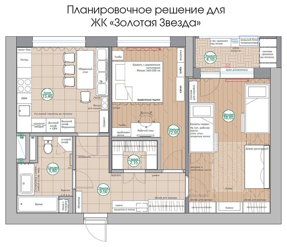 Скандинавия в ЖК Золотая Звезда