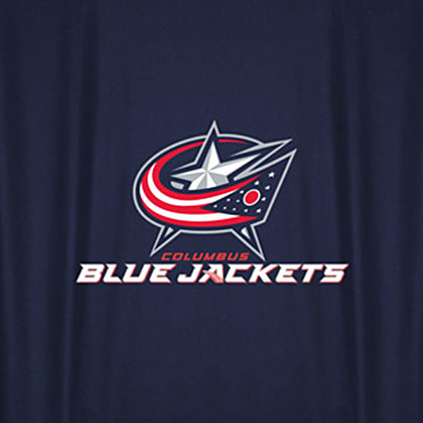 Nhl Columbus Blue Jackets Hockey Locker Room Shower Curtain