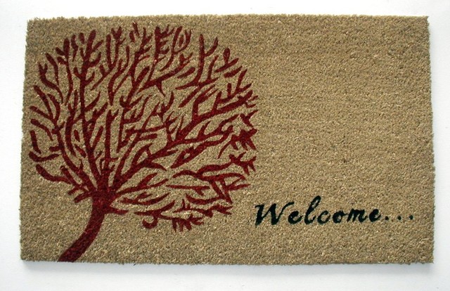 Welcome Tree Of Life Doormat Traditional Doormats By Geo Welcome Tree Of Life Doormat