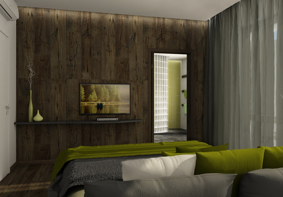 Дизайн-проект интерьера спальни и санузла