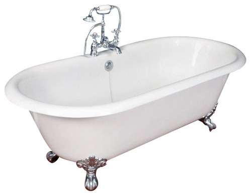 Cast Iron Double Ended Clawfoot Tub 67" X 30