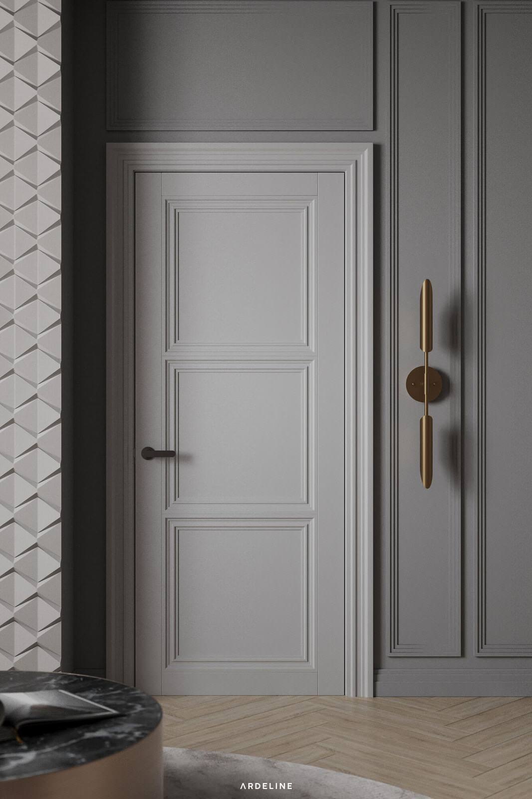 Дизайн квартиры в минималистичных серых тонах