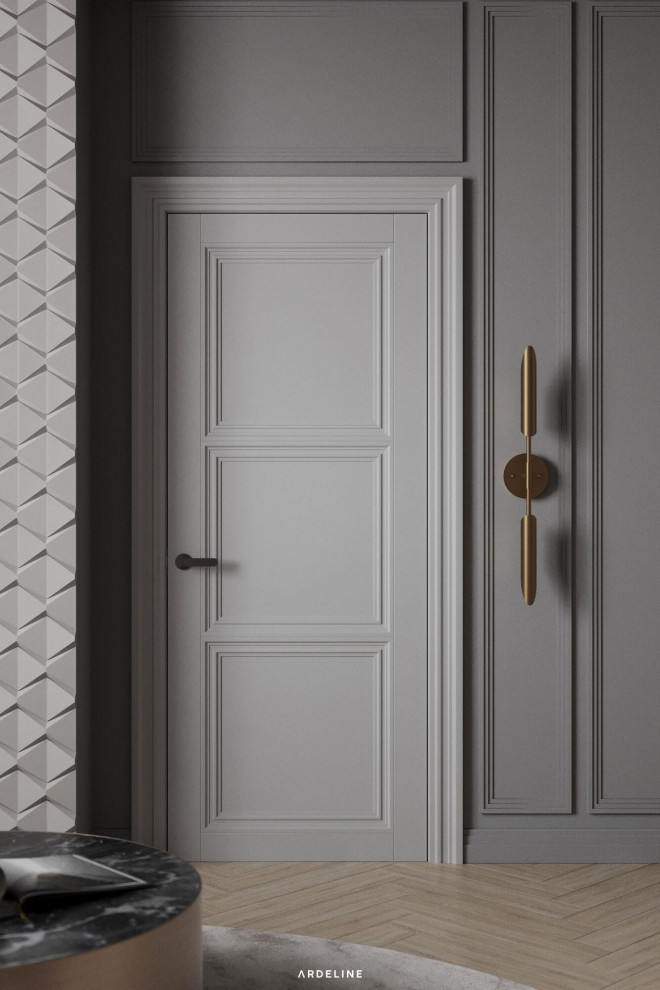 Дизайн квартиры в минималистичных серых тонах