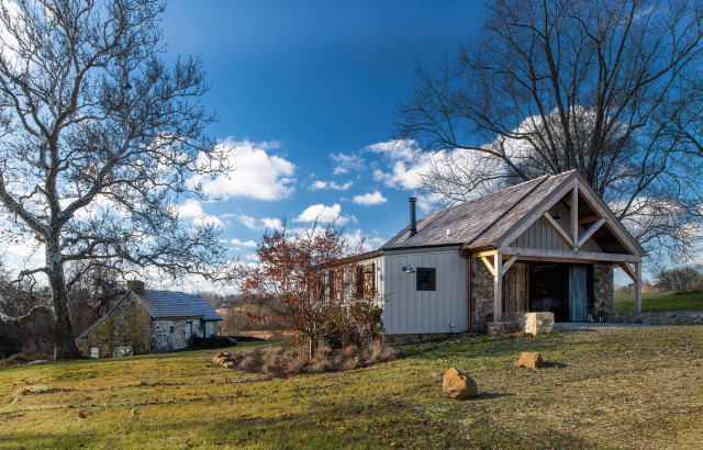 Barn Office rustic-house-exterior