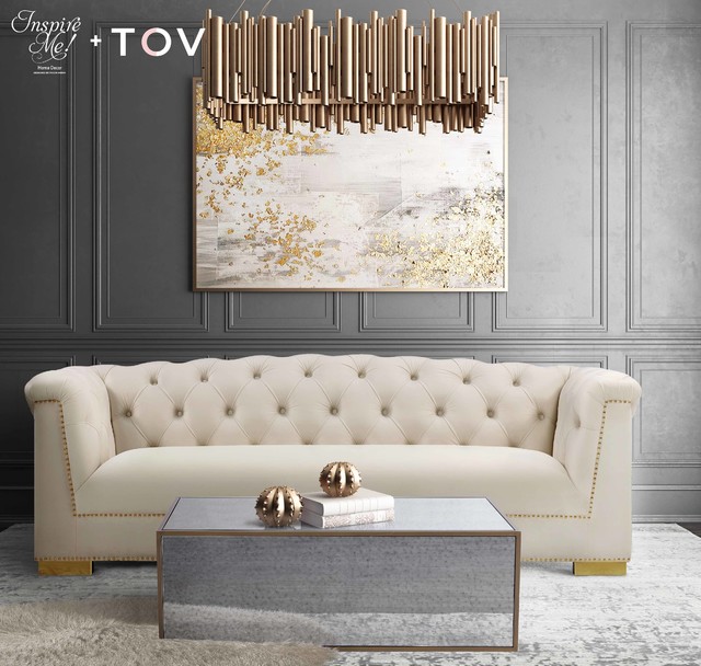Lana Mirrored Coffee Table Antique Mirror