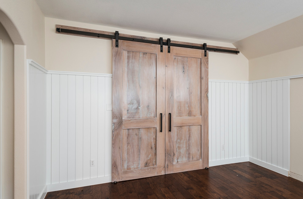 Reclaimed Oak Media Room Doors