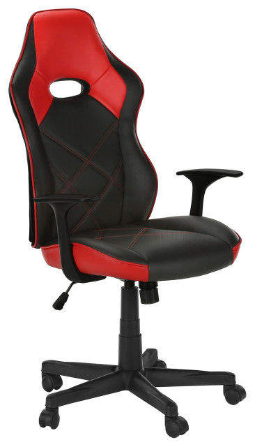 Office Chair, Gaming, Swivel, Ergonomic, Armrests, Work, Pu Leather Look, Blue