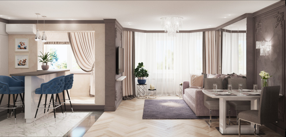 Трехкомнатная квартира современная классика